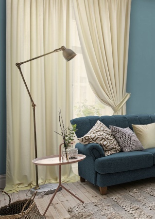 Комплект штор "Milfay" 2 шт 146х270, тюль 300х270 беж