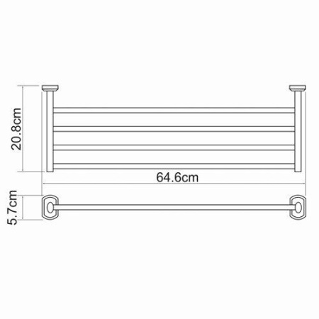Полка для полотенец Oder K-3011