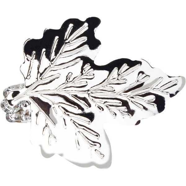 Клипса для штор Лист, Хром