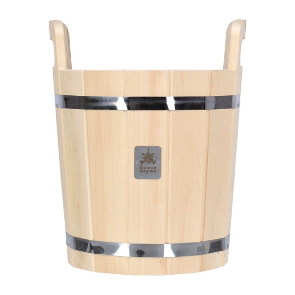 Запарник 12 л, с нержавеющей вставкой, липа "Банные штучки"