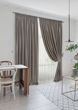 Комплект штор "Lindor-SH" 220х270 2 шт/450х270 коричневый