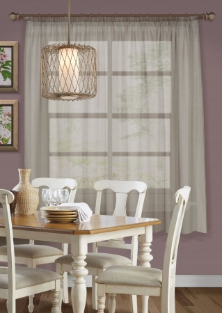 Basicos-M, штора для кухни 285х175 коричневый