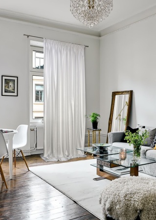 Портьера на тесьме "Lindor-SH" 200х280 цвет белый