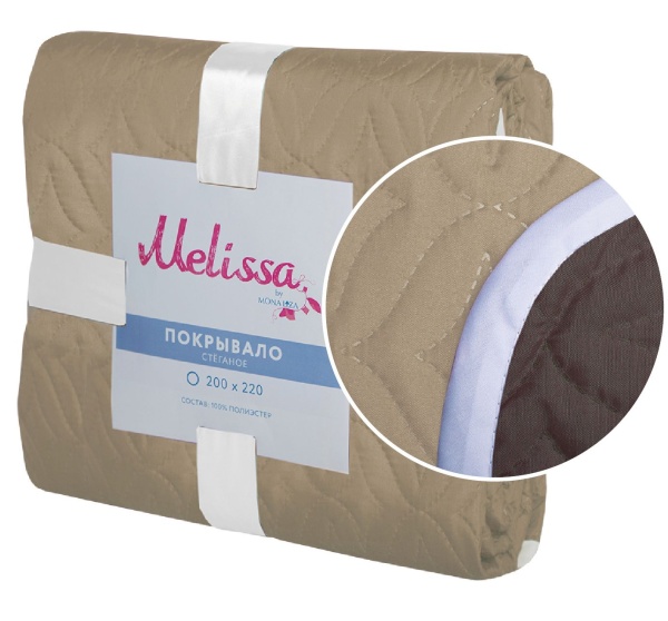 Покрывало Mona Liza Melissa 200х220 цвет бежевый