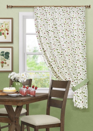 Штора "Fresitas", на тесьме с подхватом 136х175