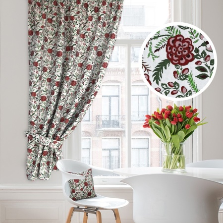 Штора на тесьме 136х175 см Lady Flower - S с подхватом