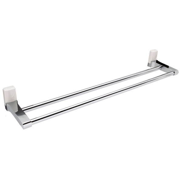 Держатель полотенец двойной Leine K-5040WHITE