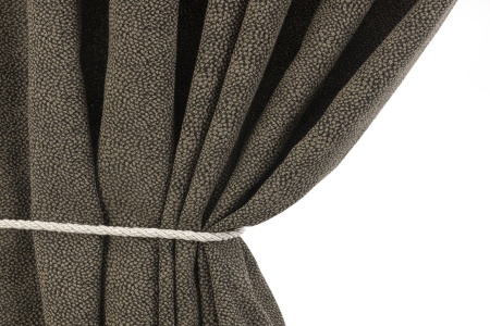 Штора на люверсах 200х260 см Мартина цвет черно-бежевый