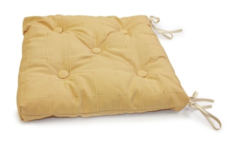 Подушка на стул с завязками 40x40 см Kimberly цвет песочный Подушка на стул с завязками 40x40 см Kimberly цвет песочный