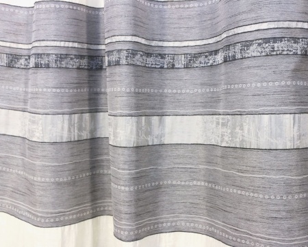 Штора на тесьме "Альборг Alborg" 146х270 серый