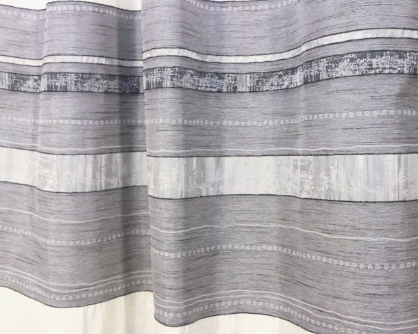 Штора на тесьме "Альборг Alborg" 146х270 серый