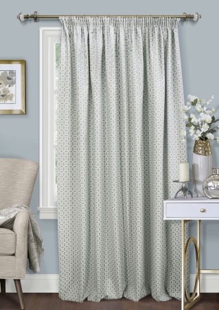 Штора на тесьме 220х270 см Lubawa с подхватом цвет серый