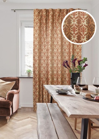 Штора на тесьме 195х275 см Bosco-SH цвет красно-коричневый