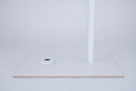 Карниз для душа, поддона 90x90см (Штанга 20мм) Г-образный, угловой. Усиленный. Белый