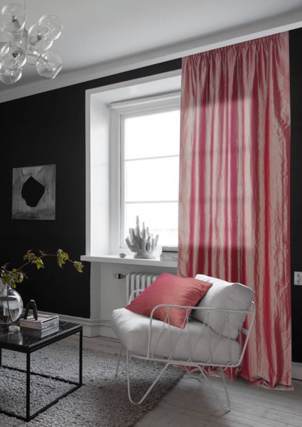 Штора на тесьме "Polo" 140х270 розовый