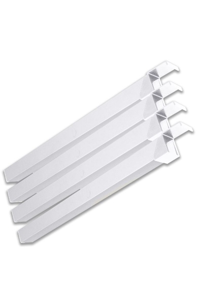 Угловой модуль для стеллажа С, белый