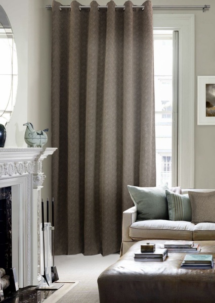 Штора на люверсах 200х260 см Мартина цвет черно-бежевый