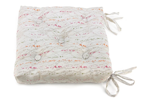 Подушка на стул с завязками 40x40 см Rosemary цвет бежевый