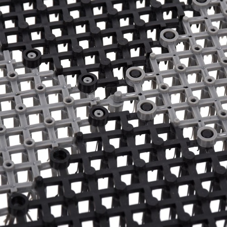 Коврик Vortex без подложки 42х56 ТРАВКА цвет черно-серый