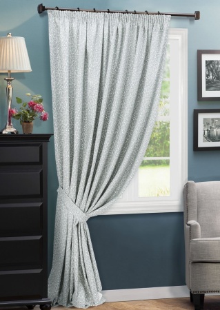 Портьера на тесьме "Domino" 220х270 серый