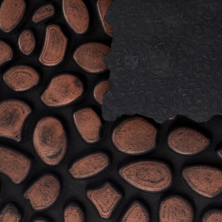 Коврик VORTEX придверный 45х75 Камушки цвет медь