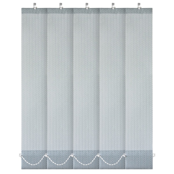 Ламели для вертикальных жалюзи УЮТ Магнолия 180 см цвет серый (5 шт)