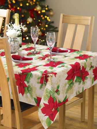 Отрез ткани для Скатерти "Christmas - М", 136х240 см