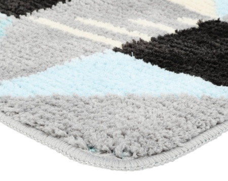 Коврик Fixsen для ванной 50х80 см Visa цвет серо-бирюзовый