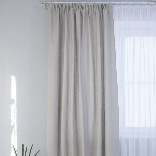 Штора на тесьме 160х270 см Sahara с подхватом цвет папирус