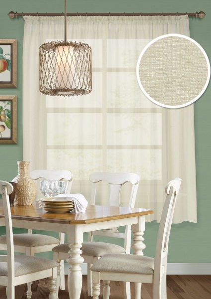 Basicos-M, штора для кухни 285х175 бежевый