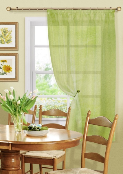 Штора для кухни Basicos 135х170 салатовый