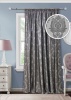 Штора на тесьме 220х270 см Vera с подхватом цвет темно-серый