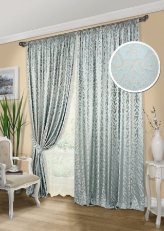 Комплект штор "Патрисия Patricia-S" 400х280 голубой