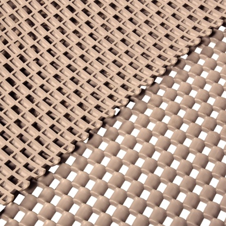 Коврик-дорожка Vortex против скольжения 0,9х10 Шашки цвет бежевый