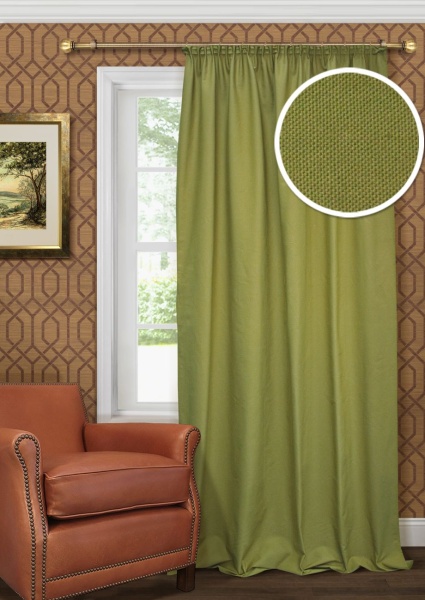 Портьера для спальни Хоста Hosta 140x280 светло-зеленый