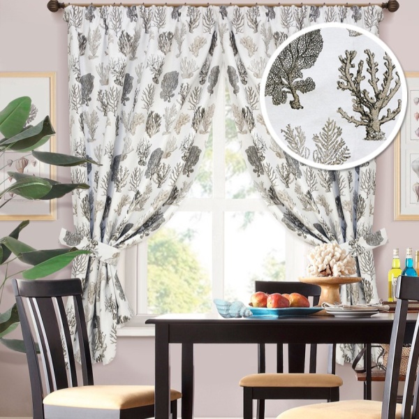 Комплект штор на тесьме Actinia - S 2 шторы 136x175см 2 подхвата