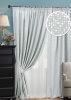 Комплект штор на тесьме "Domino" 2 шторы 200х270, тюль 450х270 серый