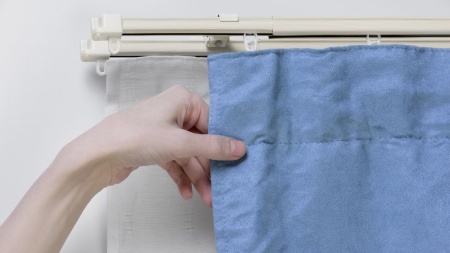 Карниз телескопический металлический двухрядный 105-200 см