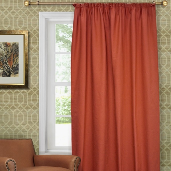 Портьера для спальни Hosta 140x280 красный