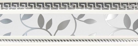 Багет 7см, АНТИК инкрустация серебро