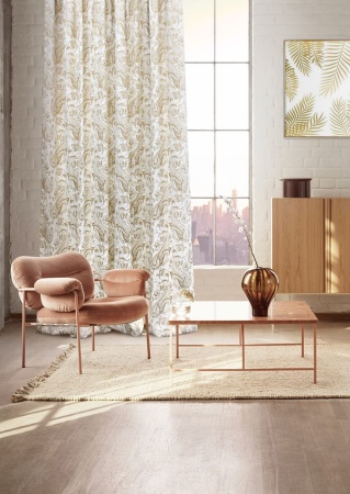 Штора на тесьме 200х280 см Paisley цвет светло-бежевый