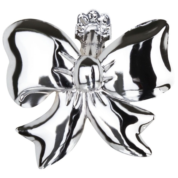 Клипса для штор Бант, Хром