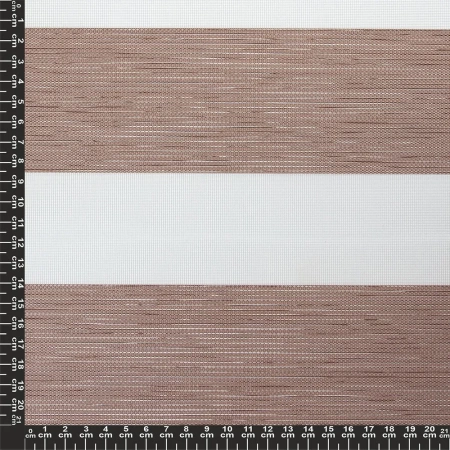 Рулонные шторы день ночь Канзас цвет какао