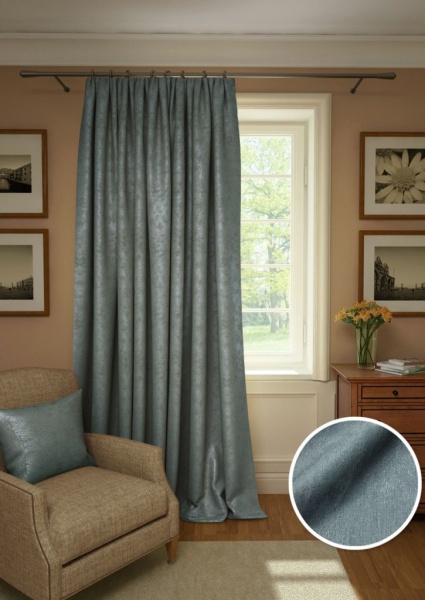 Портьера Plain Lux-S 200х280 см светло-синий