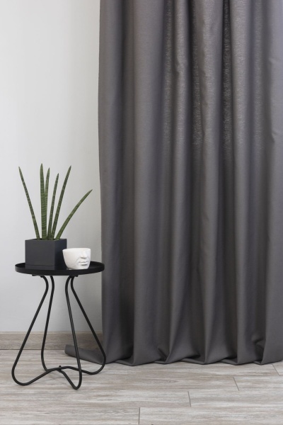 Штора на тесьме 160х270 см Sahara с подхватом цвет графит