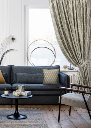 Штора на тесьме 276х270 см Motive с подхватом цвет бежевый