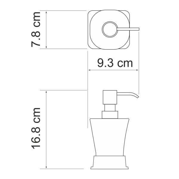 Дозатор для жидкого мыла Amper K-5499NICKEL
