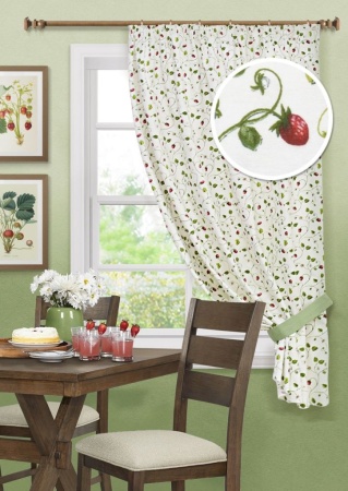 Штора "Fresitas", на тесьме с подхватом 136х175