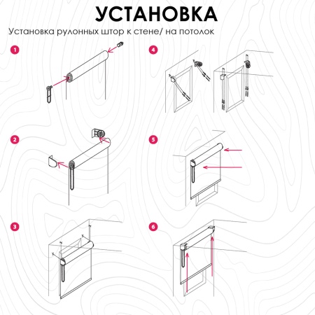 Рулонная штора Фронде, Белый, 160 х 160 Рулонная штора Фронде, Белый, 160 х 160