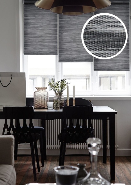 Рулонная штора Гранж, черный